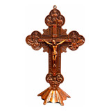 Crucifixo Metal Cor Bronze