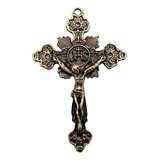 Crucifixo Para Terço Com Hóstia Ouro