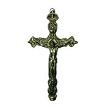 Crucifixo Parede Bronze Decoracao