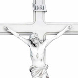 Cruz Crucifixo De Mármore Pendurar Porta Parede Maciço 30cm