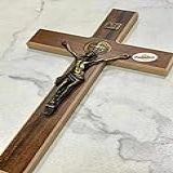 Cruz Crucifixo De Parede Madeira E