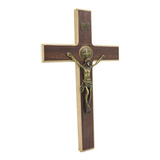 Cruz Crucifixo Parede Em Madeira E