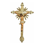 Cruz De Parede Resina 45cm Crucifixo