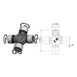 Cruzeta Do Cardan Compatível Com Ford 906929