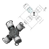 Cruzeta Do Cardan Compatível Com Ford Bf7t4635a
