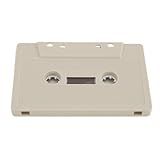 Cryfokt Fita Cassete Em Branco Com Som Premium De 45 Minutos Para Gravação De Música- Versátil E Conveniente- Estojo Transparente- -Cinza-