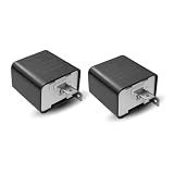 Crynod Relés De Pisca Pisca De Seta De Carro De 2 Pinos De 2 Peças  Relés De Pisca Pisca De Indicador De Veículo Durável Ajustável De Velocidade De 12 V  Acessórios Universais De Substituição Para Caminhões SUVs  Preto 