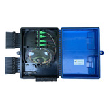 Cto 1x8 Apc 2 Travas Caixa Terminação Óptica Azul 10 Uni