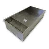 Cuba 80x40 Com Canal Equipado Escorredor Inox 304