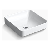 Cuba Apoio De Banheiro Kohler Quadrada Branca Vox 41x41 Cor Branco