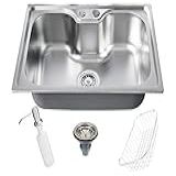 Cuba Cozinha Gourmet Aço Inox Luxo Cor Prata Com Acessórios 60x42cm Embutir Sobrepor Brinovar