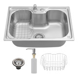 Cuba Cozinha Gourmet Pia Inox Com Acessórios Luxo De Embutir