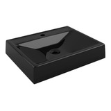 Cuba De Apoio Retangular P Banheiro 50cm Advance Preto
