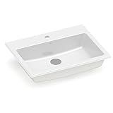 Cuba De Sobrepor Com Mesa 550x420 PQ55 Branco Roca