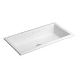 Cuba De Sobrepor Retangular Branco 590x305mm Deca