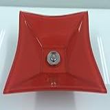 Cuba De Vidro Bergan Sulle 34 X 34 Cm 10 Mm Vermelho