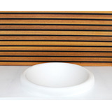 Cuba De Vidro Chapeu 42cm Branco Fosco