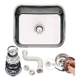 Cuba Embutir Aço Inox Pia De Cozinha 40x34x17 Cm Tradinox