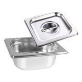 Cuba Gastronomica Gn 1 6x65mm Com Tampa Aço Inox Buffet
