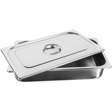 Cuba Gastronômica Inox Com Tampa Para Buffet 1 1 100mm