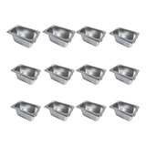 Cuba Gastronômica Inox Gn 1 9 X100 Rechaud Kit 12 Unidades
