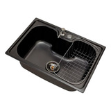 Cuba Gourmet Aço Inox Carajás Cozinha Com Acessórios Preto