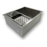 Cuba Gourmet Inox 50x40 C Calha Calha Escorredor Equipado