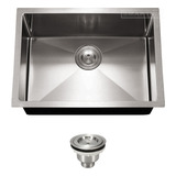 Cuba Inox Quadrada Gourmet Cozinha Pia 60x40 Válvula Sq600