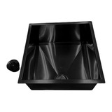 Cuba Inox Retangular Gourmet Calha C Válvula 50x40 Pia Umida