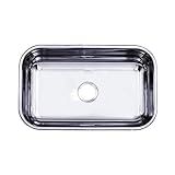 Cuba Inox Tecnocuba N-2 Funda 14 Cm Prof -56x34x14- Aço Inox 430 Acabamento Polido