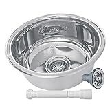 Cuba Inox Tecnocuba Redonda 30x15 Cm Aço Inox 430 Acabamento Polido