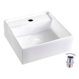 Cuba Louça Banheiro Apoio Porcelana Quadrada Válvula Click