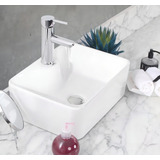 Cuba Para Banheiro Pia De Apoio Louça Smart 40x30x13 Cm Acabamento Cerâmica Louça E Porcelana Cor Branco