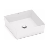 Cuba Para Banheiro Quadrada De Apoio Branco Matte Celite