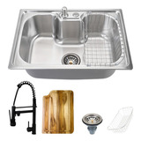 Cuba Para Cozinha Simples Pingoo casa Gourmet Carajás De Aço Inoxidável Color Prateado Escovado