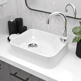 Cuba Pia De Apoio Retangular 36x28 Furo Lateral Para Banheiro Lavabo Dália Beltempo