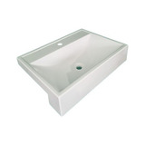 Cuba Pia De Apoio Semi encaixe Gr12 Retangular 55cm Branco