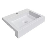 Cuba Pia De Apoio Semi encaixe Madri Light 46cm Branco