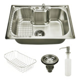 Cuba Pia Gourmet Luxo Guerra Aço Inox 304 42x60cm Kit Completa 60 Cm 42cm