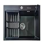 Cuba Pia Inox Cozinha Gourmet Com Acessórios 60x45 Diversas Cores Brinovar Preto 