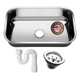 Cuba Pia Numero 2 Cozinha Inox American Steel 56x34x14