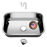 Cuba Pia Numero 2 Cozinha Inox American Steel 56x34x14