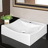 Cuba Pia Para Banheiro Retangular Meca Branco