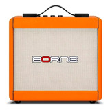 Cubo Amplificador Guitarra Borne F60 15w Laranja Bivolt Nf