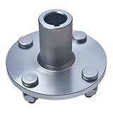 Cubo De Eixo Ativo Go-Kart De 10 Cm X 10 Cm Com Eixo Inclinado De 2-5 Cm A 3-10-2 Cm - Eixo Com Chave De 1-10-2 Cm- Roda Dianteira Traseira De 8 Polegadas- Kit De Conjunto De Pinos X4- Peças De