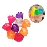 Cubo De Gelo Ecológico Tipo Diamante Reutilizável Kit 12pçs