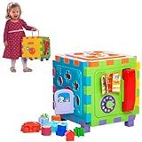 Cubo Didático Formas Encaixar Montar Brinquedo Educativo Beb Cor Colorido