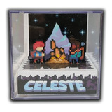Cubo Diorama 3d Celeste