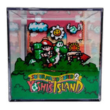 Cubo Diorama 3d Super Mario Yoshi s Island