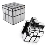 Cubo Mágico Mirror Blocks Espelhado Prateado Dourado 3x3x3 Estrutura Prata